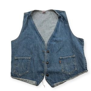 Vintage Levis y2k 90s men’s denim vest L L76-32